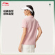 Li-Ning-Kurzärmel-Polo-Hemd für Frauen 2025 Frühlings- und Sommer-Trendy Trendy Retro Revers Casual Sports Kurzärmelig APLV166