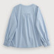 
Sichuanhe casual style shirt 2025 autumn new women's simple round neck single-breasted loose top