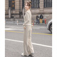 Sibaiser Fashion Sports Set pour les femmes 2025 Autumn Nouveau faux haut en deux pièces avec pantalon long pantalon