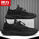 Huili vierseitige atmungsaktive Herrenschuhe Sommer Dünne Hollow Sneakers Herren Mesh Schuhe Weiches Sohle großer Mesh-Laufschuhe Sandalen Schwarz 3895c SRX 42