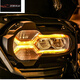 Profitez de l'huile adaptée à BMW R1250GS Protection de protection des phares lampe de couverture d'oiseau à eau 1200ADV Accessoires de modification de l'abat-jour HP / 719 Miroir de recul [avec logo]