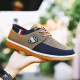 Suba Mo Spring y Autumn Beef Tendon Sole viejos zapatos de tela Beijing Beijing sin deslizamiento para hombres zapatos de trabajo de desgaste resistente zapatos casuales zapatos de papá zapatos de papá 878 azul 43