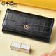 Jinlilai Offizielle Flaggschiff -Brieftasche für Frauen Langes Krokodilmuster Echtes Leder Damen Clutch 2025 Neue Tasche Trendy Modehand [weiß] Offizielle gefälschte gefälschte feine zehn kostenlose Versand