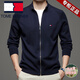 Tommy Hee Kelly Tommy 100 Pure Wool Cardigan Executive Jacket Herren Reißverschluss Frühling und Herbst High-End-Strick-Pulloverjacke Top Navy Pure Wool XL 175 [Vorgeschlagen 130-155 Jin [Jin gleich 0,5 kg]]