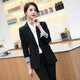 Purple Charming Black Suit Jacket Women's Short Style Small Spring Autumn Winter New Slim Fit Ladies Casual Suit Gray Suit M (Recommended 90-100 Jin Jin equals 0.5 kg)