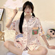 GTYUWVG睡衣女士夏天冰可爱卡通套装夏季短袖宽松春秋款感家居服 #yx-9214 M  75-98斤