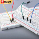 Kit de placa de 400/830 hoyos placa de alimentación DIY Circuito de la placa experimental Línea DuPont Línea Jumper 830 hoyos con respaldo adhesivo se puede empalmar