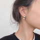 
Chaojin Zhou Saturday Fu Simple Pea Pearl Earrings 2025 New Style Niche Earrings for Women Geometric Niche Earrings Jindoudou Two-Wear Pearl Earrings 3291