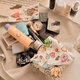 40,000 kilometers cute p-man makeup bag for women portable travel lazy large capacity skin care products storage bag Velcro patch 100 patches