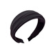 Zuoou Zuoou coffee color high skull wide edge hairband women's Korean simple pleated hairpin high-end retro headband hair hole black