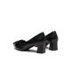 
Red Dragonfly Leap Moon Shoes High Heels 25 Spring Thick Heels Women's Shoes Pointed toe Workplace Small Leather Shoes Single Shoes WLB15124 Black 38