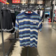 Li Nings neue Herren-Reverse-Serie losen atmungsaktiven runden Hals lässig Kurzarm T-Shirt AHST69 Blue Strip (695) 2xl 185