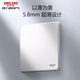 Delixi Switch Socket Panel Ultra-Dino 86 Tipo Panel de potencia oculta CD290 Polar White Frameless Gran Package Oblique Five Loket