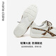 MARIE CLAIRE Taekwondo training shoes 2025 spring retro style sports and casual women's shoes 653-41340,654-11340 Caramel brown 653-41340 36