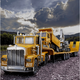 Remote control truck super heavy duty semi-trailer remote control flatbed truck towing trailer semi-trailer large truck toy boy and child 83 cm 9 channel remote control flatbed truck two large battery rechargeable batteries - Super resistant to play