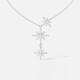APM Monaco [Yang Zi's same style] Six-pointed star necklace women's design clavicle chain couple fashion silver jewelry birthday gift