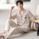 莫代尔纯棉短袖长裤家居服翻领男款夏天夏款套装2025年新款睡衣男士夏季 NSN-9855 L 男