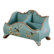 Caja de almacenamiento de sala de estar de estilo europeo Tabla de té de lujo TV móvil Control remoto Almacenamiento Oficina creativa 1047 Blue Warbler Blossom G Modelo 23*12.5*15 cm