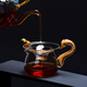 Fat Donglai's same style fair cup crystal gold foil crystal fair cup glass heat-resistant thickened male cup with tea drain set classic male cup