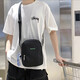 Warrior men's shoulder bag trendy small shoulder bag casual crossbody bag men's small bag women's bag sports mobile phone small backpack black large size