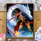 Nezha Pintura al óleo DIY NEZHA 2: Demon's No Sea Digital Pintura al óleo DIY Pintura a mano Color Ao Bing LL12138 30*40 cm Accesorios de marco interno de madera maciza de espesor