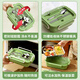 Maixuan isoliertes Lunchkinokintenarbeiter 316 Edelstahl getrennte Lunchbox Mikrowellenheizung Bento Box mit Trennungsdämmschachtel 3 Gittergrün 1050 ml [kostenloser Löffel und Stäbchen]