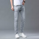 CALVIN KLEIN JEANS牛仔裤男高端复古夏季新款时尚修身弹力直筒怀旧轻奢长裤子 CK1105-D373-银灰色 32 (腰围2.5尺)