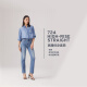 Levi's李维斯冰酷系列25年春季新款女士724高腰修身直筒牛仔长裤