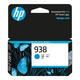 HP (HP) 938 original ink cartridge cyan Suitable for hp OJ9110b 9120 9130 9720 9730 printer 938 cyan (about 800 pages)
