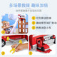 El equipo genuino de Wangwang Beimuhui (Beimuhui) hizo grandes contribuciones, el equipo de camiones de bomberos de Maomao Wangwang Toy Patrol Patrol Toys 16759 Police Car Sound and Light Aqi