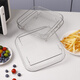 FANCYCHIC square multi-layer stainless steel oven air fryer accessories grill drain rack barbecue mesh steaming rack baking cooling rack 3-layer square grill
