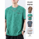 森马（Semir）春季新款水洗重磅纯棉短袖T恤男士2025夏季宽松大码半袖体恤衫 F9896绿色 常规 M 100-120斤