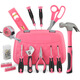 Kezhitu benutzerdefinierte 67-teilige Heimwerkzeugset Pink Women's Home Tool Box Pink Zange Schraubenschlüssel DT9720p