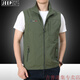 Jeep Spirit Casual Chaleco Men usa chaleco de secado rápido para el otoño al aire libre ropa de caballo transpirable hombres papá fotografía al aire libre chaleco de pesca khaki 2xl