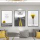 Pinturas de decoración de paisajes simples y hermosas modernas, sofás de la sala de estar Pinturas colgantes de pared, luz de lujo de luz nórdica, TXMG12858 40*60 Adecuado para paredes de aproximadamente 2.5 metros, elegante negro 3 3