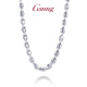 GsunG platinum necklace men's pt950 knight necklace large and bright women's platinum clavicle chain plain chain without treasure chain. Priced by gram, please contact customer service before bidding.