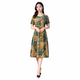 
Dengsentu Guangzhou 13-row high-end women's dress middle-aged women's summer cotton silk mother's short-sleeved color 683 to 5 colors XL 100Jin [Jin equals 0.5 kg]