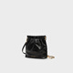 Charles/Keith Mini Diamond Wandering Bag Ein Schulter-Crossbody-Rucksack Frauenbeutel Geburtstagsgeschenk CK2-60782390 Schwarz S
