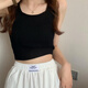 猫人（MiiOW）白色针织小吊带背心女2025新款夏季外穿内搭打底美背短款无袖上衣 白色 M