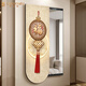 Rosimu-Dressingspiegel versteckt 2025 Chinesische Knoten Veranda Push and Pull Mirror Dekorative Gemälde Fu Charakter versteckter Spiegel in voller Länge [fu xing gao ying a] 58*160 cm (Rahmen 50*140 cm)