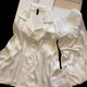 Shemengduo 2025 Nuevo pijama de manga larga para mujeres en primavera y otoñal seda de seda simple ropa para el hogar para ropa de verano 13533 luna blanca única talla mm