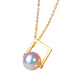 DRJEFUN Japanese akoya freshwater pearl pendant 18K gold heavenly grade extremely bright sea pearl necklace round 8-8.5MM 18K gold heavenly grade 8-8.5mm