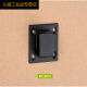 Soporte de sombrero duro Soporte de pared de pared de pared estante de colocación de sombrero Sitio de construcción Taller Ratch de colgantes de pared Q1SN9854 Negro de 50 cm de largo con 4 ganchos (4 mm gruesos)