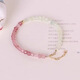 Ji Enxin has natural strawberry crystal bracelets for women, designer crystal bracelets, exquisite literary strawberry crystals, 4mm strawberry crystal prehnite double sugar cubes