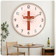 Kreative und modische dekorative Wand hängende Uhr Wohnzimmer Cross Wanduhr moderne einfache und atmosphärische Uhr Wand Hanging A684 Roségold 12 Zoll (Durchmesser 30 cm) für Schlafzimmer geeignet