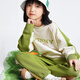 安奈儿（Annil）童装女童圆领长袖卫衣2025春新款 奶糖白 170