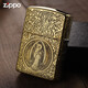 
ZIPPO original genuine lighter armor brass five-sided carving evil spirit elegy custom gift gift brass routine Constantine stand-alone DY9902D