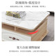 Yipinfancheng 24-hour flash coffee table living room simple coffee table TV cabinet combination set living room coffee table 1.3M warm white + white marble glass tempered glass desktop