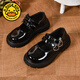 G.duck Girls' Leather Shoes 2026 Spring and Autumn Fashionable Children's Performance Shoes Black Dance Shoes Middle and Large Children's Mary Jane Princess Shoes Black 28 Inner Length 17.3 cm
