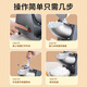 Baijie shaved ice machine household electric ice crusher commercial fully automatic milk tea shop electric ice breaker shaved ice crushed ice machine space silver six knife professional ice crushing丨strong motor dual-use for home and business丨delicate ice making丨quick ice crushing